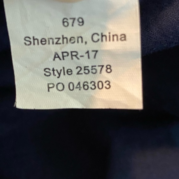 LILLY PULITZER Navy “Junie” Shift Dress with Gold Embroidered Detailing, Size 4 - Picture 16 of 16